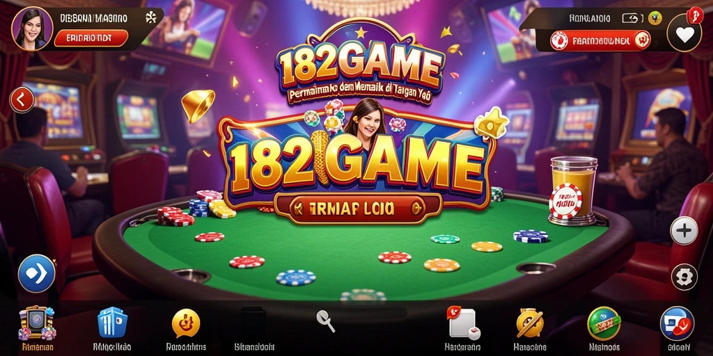 Tampilan gameplay kasino menarik dan interaktif di 182GAME.