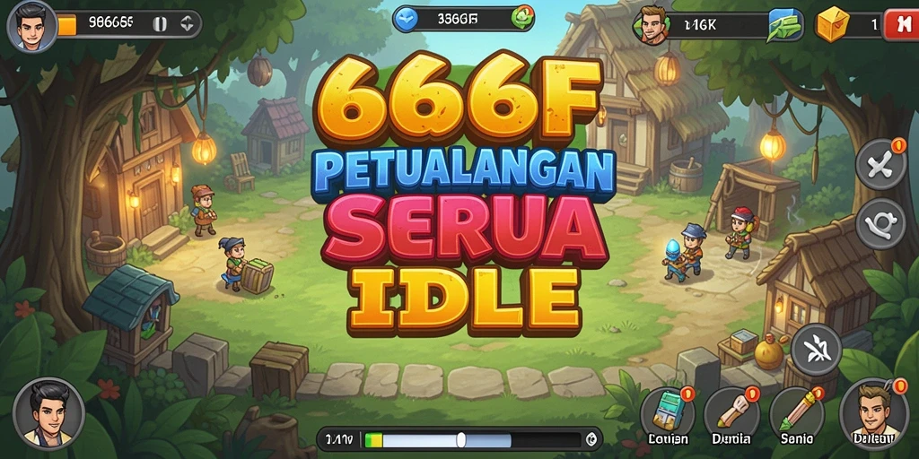 Tangkapan layar gameplay <strong>666F</strong> menampilkan keseruan dalam mengelola karakter Idle.