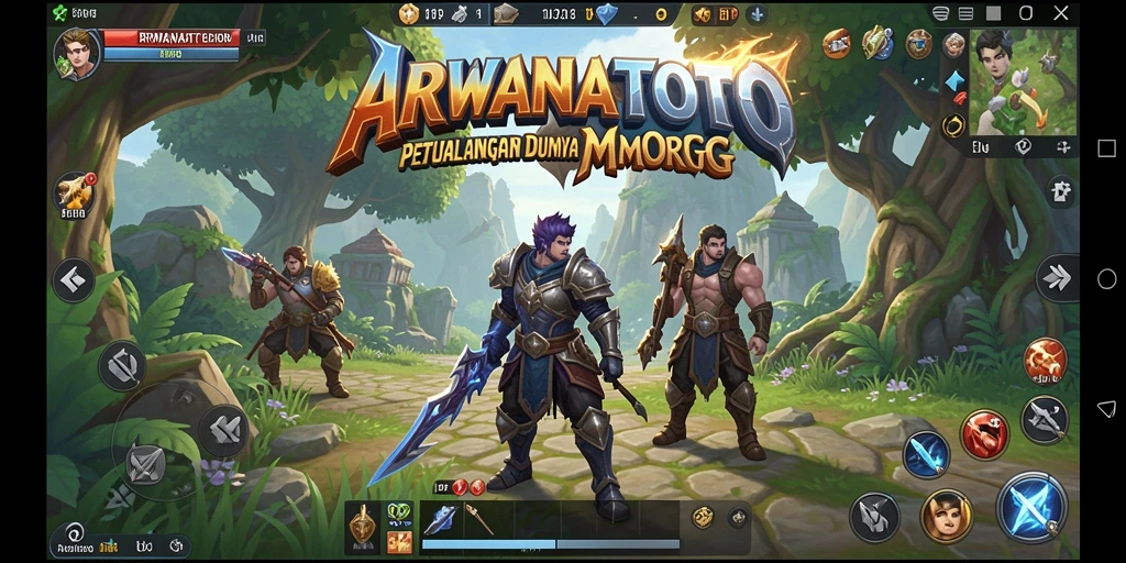 Tampilan gameplay menarik dan grafis memukau dalam ARWANATOTO.