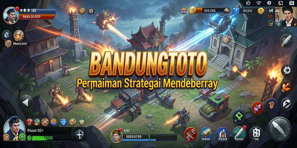 Screenshot gameplay yang menampilkan taktik strategis BANDUNGTOTO.