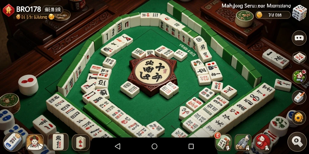 Tampilan menarik dari gameplay Mahjong di BRO178.