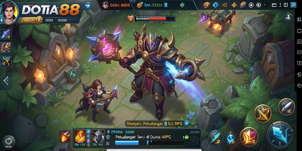Tangkapan layar gameplay DOTA88 yang menampilkan aksi pertarungan yang mendebarkan.