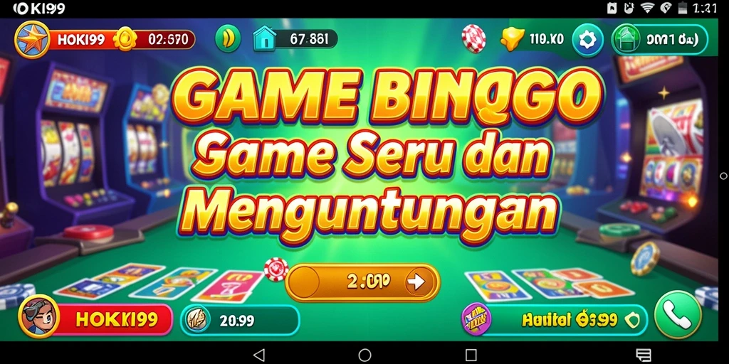 Tampilan gameplay seru dari HOKI99 dengan aksi Bingo yang menarik.