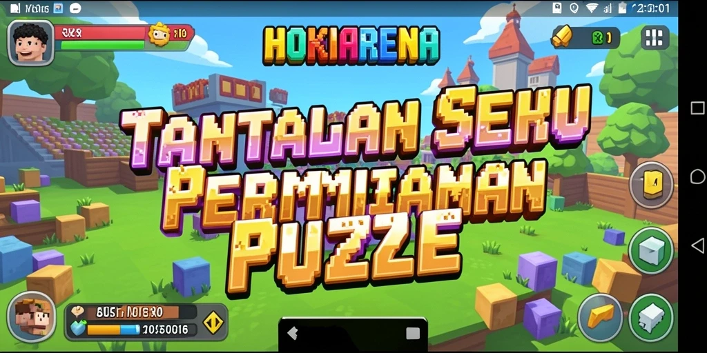 Gameplay seru HOKIARENA dengan berbagai tantangan puzzle.