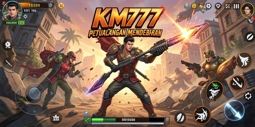 Tangkapan layar gameplay KM777 yang penuh aksi dan seru.