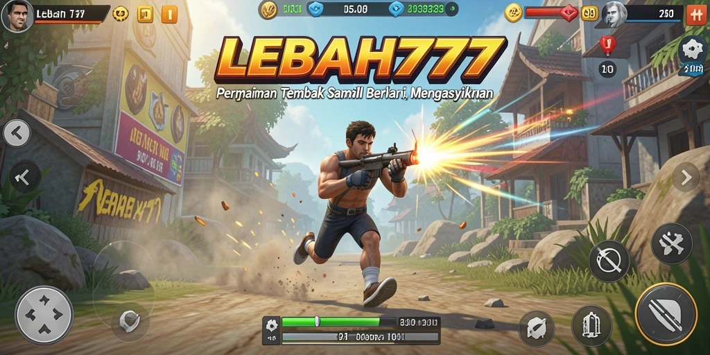 Screenshot gameplay LEBAH777 dengan aksi tembak-menembak yang seru.