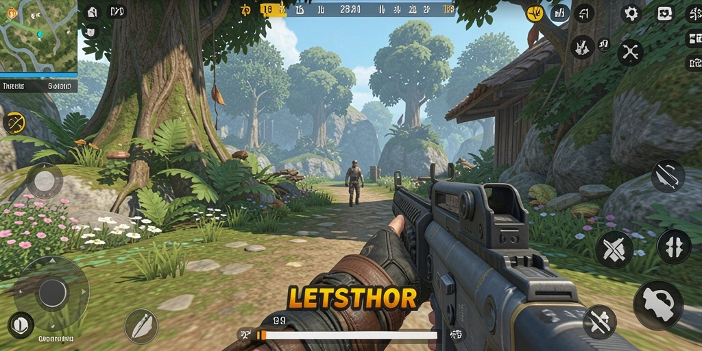 Tampilan menawan dari gameplay LETSTHOR yang mendebarkan.