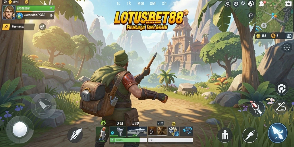Tampilan gameplay menakjubkan dari LOTUSBET88 di dunia terbuka.