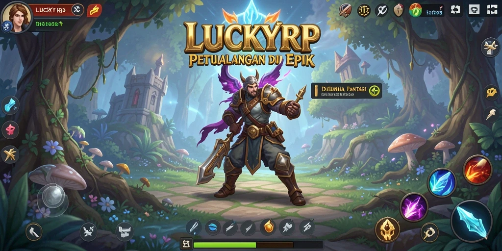 Tampilan gameplay RPG yang mendebarkan di LUCKYRP.