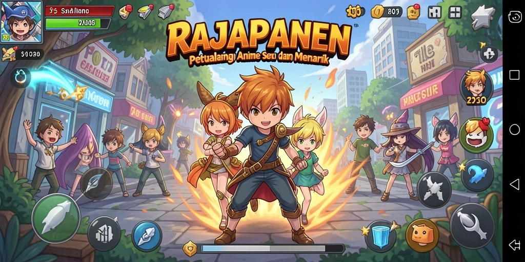 Tangkapan layar menampilkan karakter anime dalam pertarungan seru.