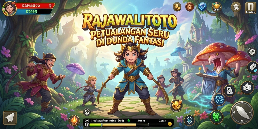 Screenshot gameplay RAJAWALITOTO yang menunjukkan petualangan seru di dunia RPG.