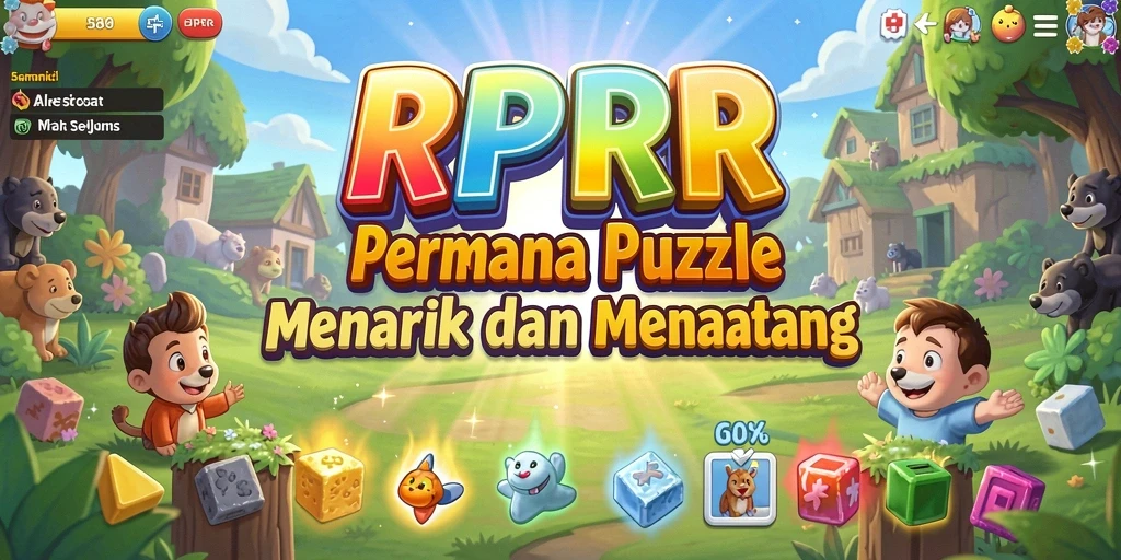 Tampilan gameplay RPRR yang seru dalam menyelesaikan teka-teki.