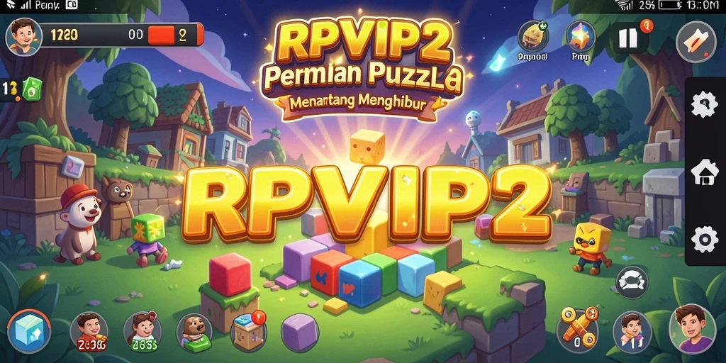 Tampilan gameplay RPVIP2 dengan tantangan puzzle yang seru.