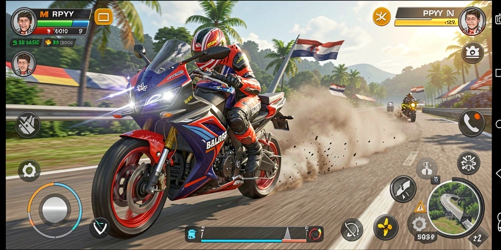 Tampilan gameplay seru dan penuh adrenalin di RPYYY.