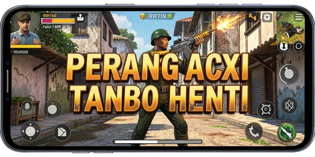 Screenshot gameplay RR789 menunjukkan aksi pertempuran yang mendebarkan.