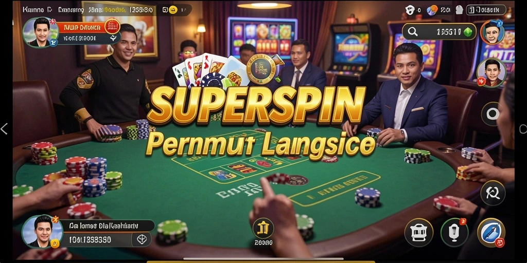 Tampilan gameplay LIVE Casino di SUPERSPIN yang menarik.