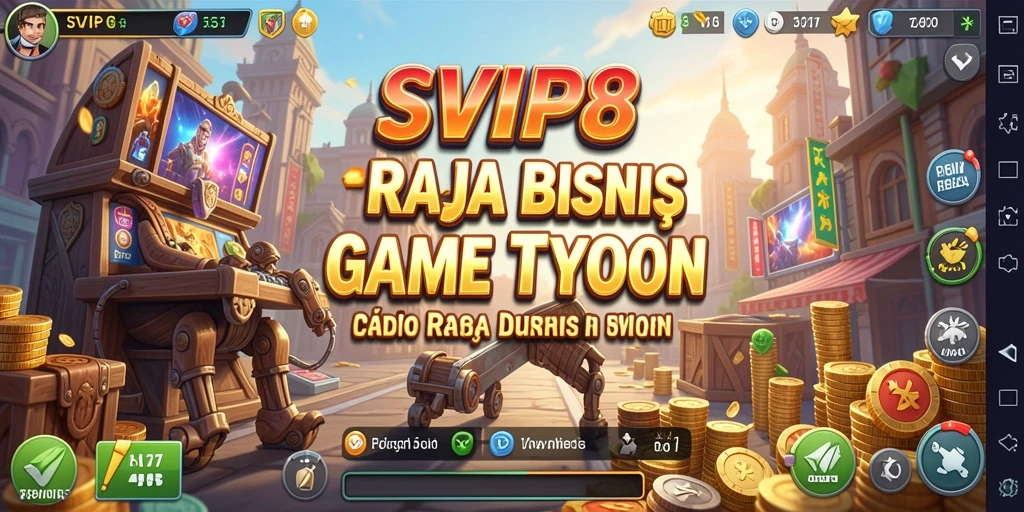 Tampilan seru gameplay Tycoon di SVIP8 dengan manajemen bisnis.