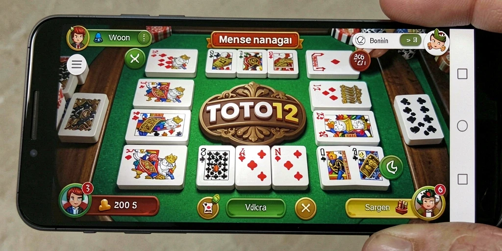 Screenshot gameplay menarik TOTO12 dengan dominasi strategi permainan Domino.