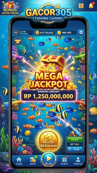 Tampilan halaman utama aplikasi gacor305 yang menarik.